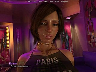3D visual novel with a hot curvy girl in a halfway house setting