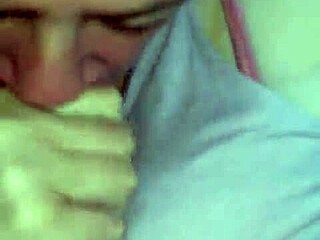 Roommate Gives Blowjob To Big Black Cock