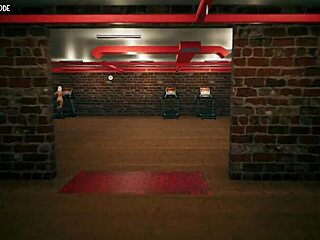 Fetelor se joacă în sală cu voyeur la antrenament