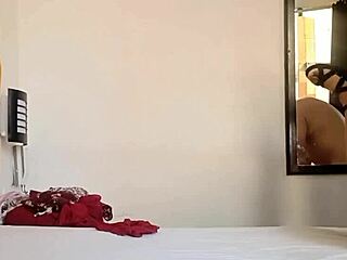 I grab my stepfather while he watches me try on clothes, ending with his cock inside my wet shaved pussy.