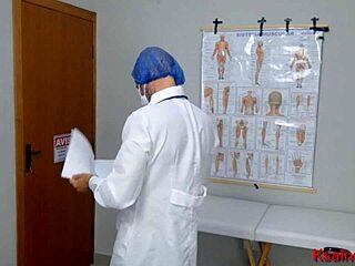 Wow, married woman shows off her ass at the gynecologist!