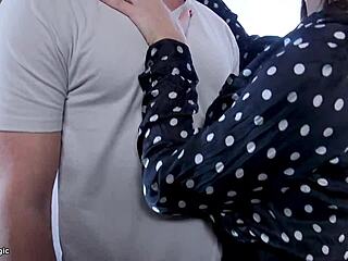 Stepson and stepmother in hot anal scene with teen