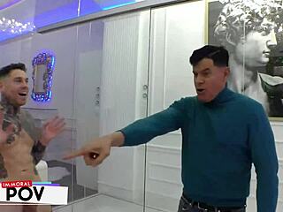 stepdad says, come to my porn palace for josephine jackson's massive gangbang