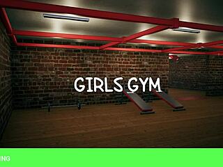 Girls Play In The Gym With Workout Voyeur