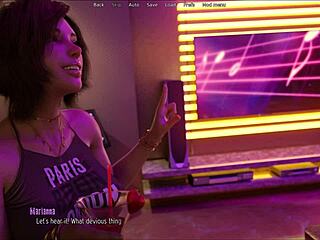 3D visual novel with a hot curvy girl in a halfway house setting
