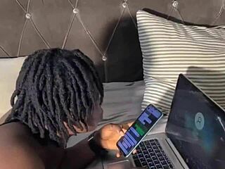 I have a great orgasm with an ebony beauty and her pussy is so sweet that I cum twice