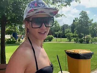 horny gals havin wild public sex at aquapark, oops!