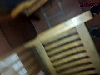 My best friend swallows dick on balcony, neighbor almost catches us