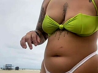 The cheesemonger kept staring at my beach cleavage