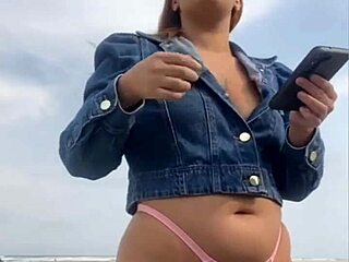 beach flashing exhibitionists leave him hard for me