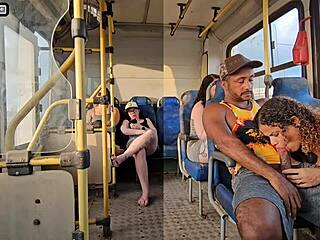 หญิงแต่งงานล่อลวงคนแปลกหน้าในรถบัสด้วยหน้าอกใหญ่ก้นแน่นหีตึง นำไปสู่เซ็กส์หีดำใหญ่สุดฮาร์ดคอร์