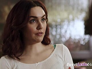 Teen lesbians Freya Parker and Katrina Colt in lingerie.