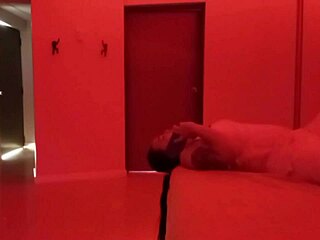 Hot Colombian beauty strips and gets down to business