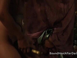 A voyeur gets multiple climaxes in a lesbian orgy
