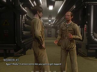 curvy cutie in ripped outfit shows wild 3d style.