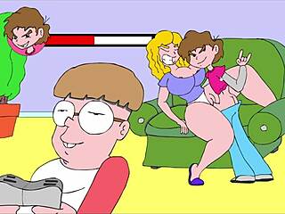 On the Couch, Flashing Erotically!