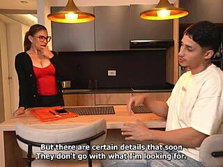 Busty Agent Seduces Client