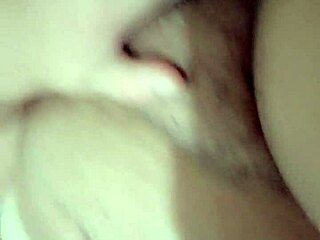 chubby amateur with brown eyes rides dildo front and back, announcing orgasm.