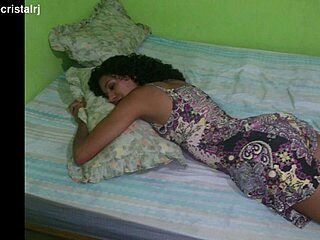 Jade teases husband in lingerie and fishnets - hot!