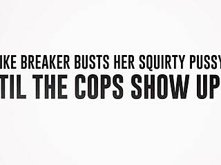 Damn, bike breaker squirts hard till cops arrive!