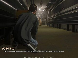 curvy cutie in ripped outfit shows wild 3d style.