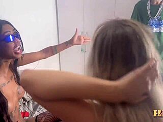 I shoved my dick into those whores' pussies, the cuckold enjoyed it so much he performed a double penetration on his wife