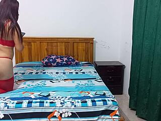 My Sexy Stepmom Turns Me On Again With This Video Shes Wearing Sexy Passionate Red Lingerie And It Makes Me Want To Fuck Her Like A Whore