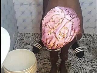 Skinny Teen 18+ Screams During Hard Doggy Fuck In Shower!