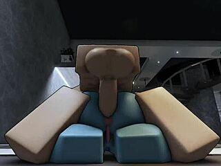 Roblox game with hot demon character and rough anal sex