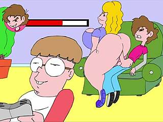 On the Couch, Flashing Erotically!