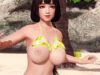 Doa Na F10 E's Topless Beach Nude Exposure