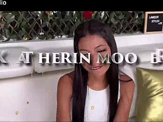 sexy teen Katherin Moore takes triple dp action