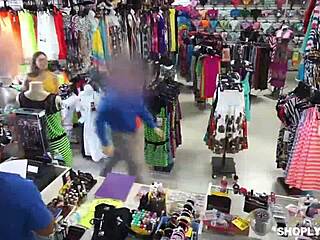 Officer fitswell's threesome with krissy and sasha in shop