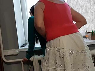 Two Lesbian Students Caught By Teacher During Passionate 3some