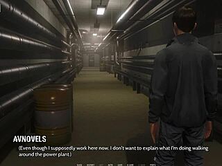 curvy cutie in ripped outfit shows wild 3d style.