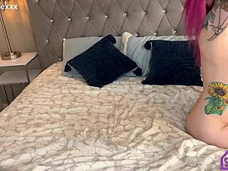 Alt cam girl bent over for real dick in voyeur style.