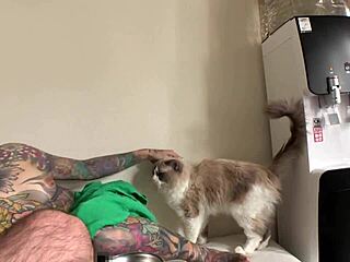 Ever Seen a Tattooed Asian Amateur Crave Cum Like This?