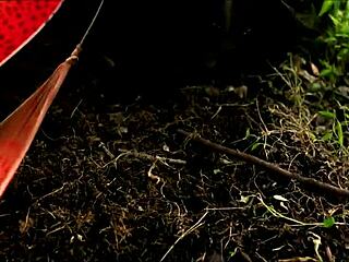 Lily Thot crawls in mud for some anal play