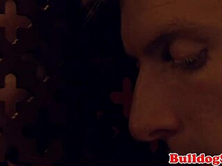 Stud Gets Cocksucked In Confessional Booth