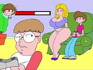 On the Couch, Flashing Erotically!