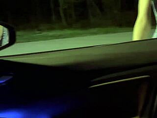 Did I fuck that busty blonde in the car and cum on her face?