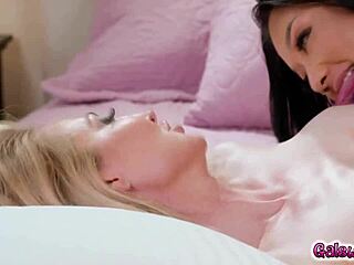 kendra gets hooked on lesbian strapon play