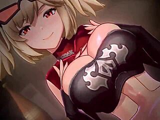 你和Burnice玩得开心，大奶干炮和女上位骑大屌