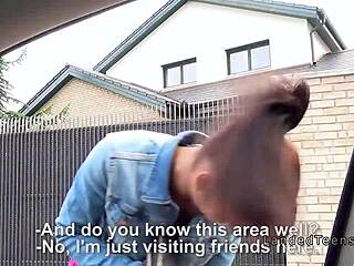 Lepa najstnica 18+ s čudovitimi joškami trdo jebe na prostem v POV akciji