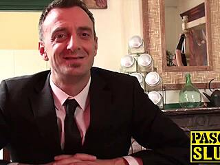 babe with big boobs in reality show with maledom