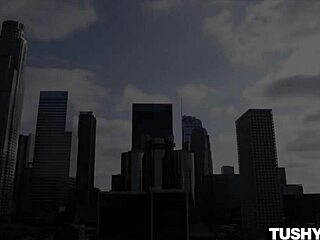 Tushyraw Blonde Milf Stretches Tight Ass with Intense Passion