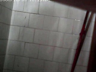 Secretly I took a video of my step-aunt while she was taking a shower