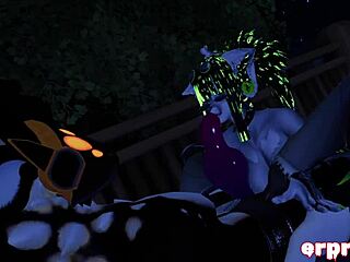 vrchat blowjob action in a steamy hot tub