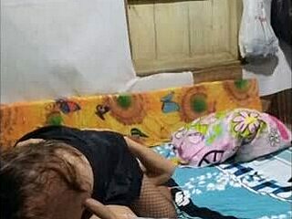 Stepsister Climbs on Chest, Removes Panties, Sucks Penis, I Lick Vagina, Intense Orgasms