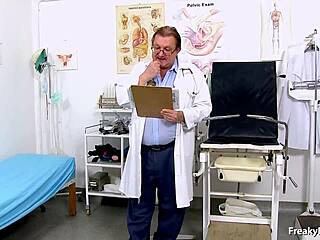 WOW! Medicalfetish Exam with Nena in Nude Gyno Session SO INTENSE!